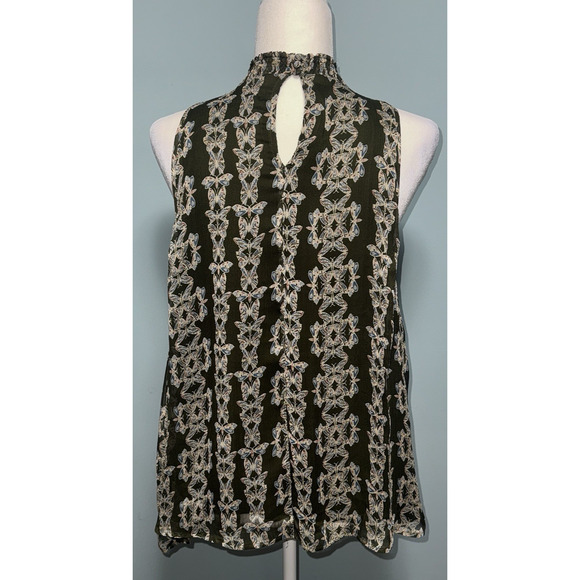 Sonoma Womens L Top Butterflies Casual Interview Office Wear Going Out Chiffon - Picture 2 of 7